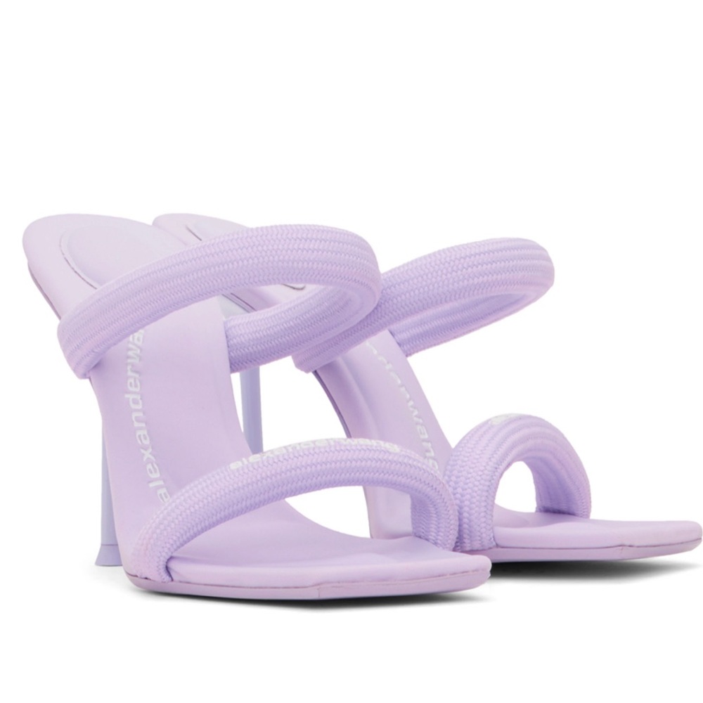 BRAND NEW Alexander Wang Purple Julie Heeled Sandals 38.5